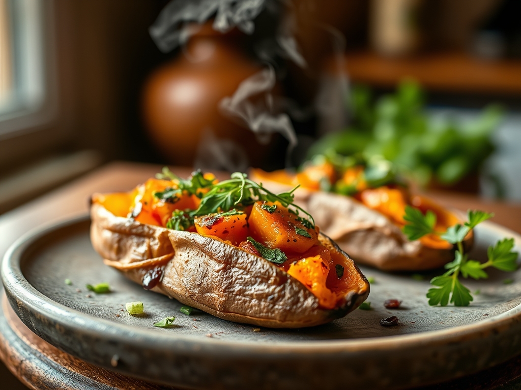 savory baked sweet potato recipes